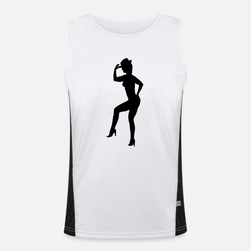 cabaret Débardeur respirant contrasté Homme 