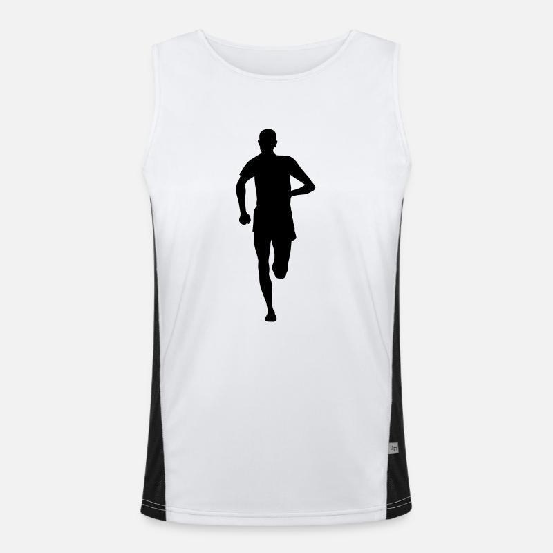 LAEUFER frontal Funktionelles Kontrast-Tank Top für Männer 
