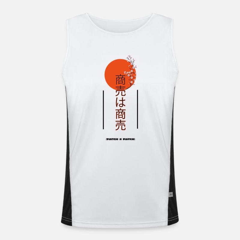 Geschäft ist Geschäft Funktionelles Kontrast-Tank Top für Männer 