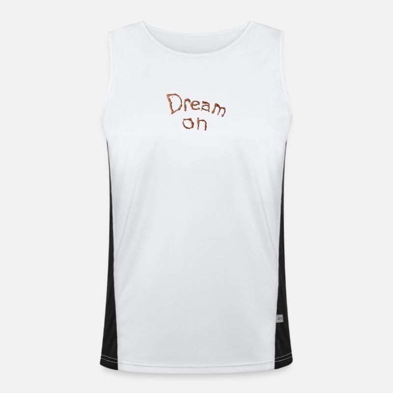 Dream on Copper Artwork Men's Functional Contrast Tank Top 