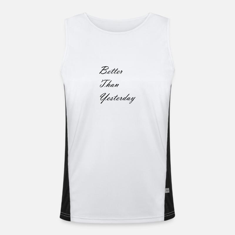 Better than yesterday Men's Functional Contrast Tank Top 