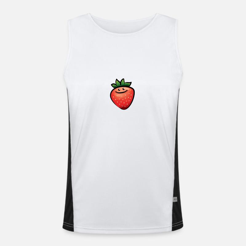 Fraise heureuse Débardeur respirant contrasté Homme 
