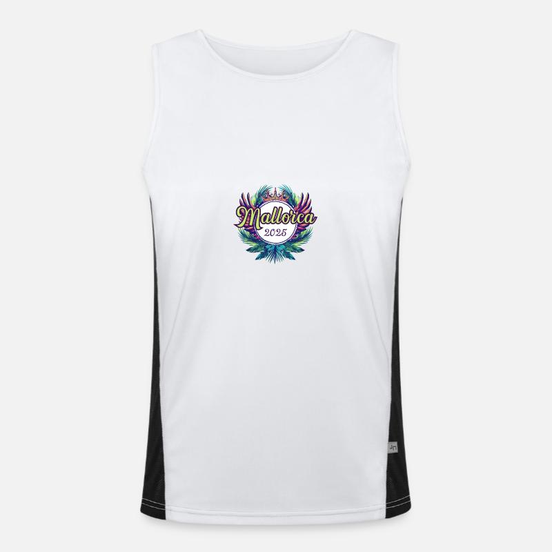 Mallorca 2025 Team Funktionelles Kontrast-Tank Top für Männer 