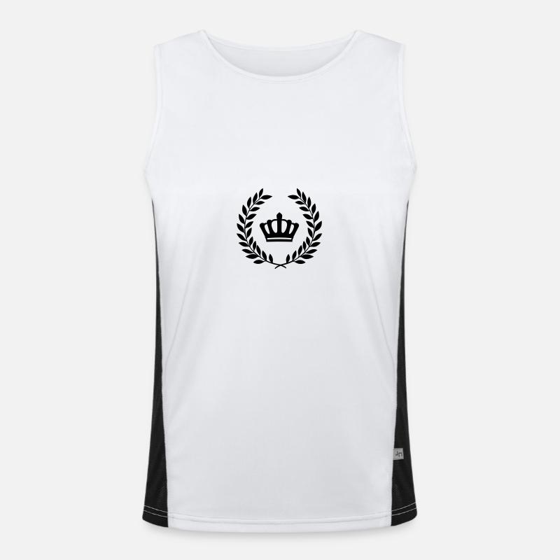 Krone Laurel Funktionelles Kontrast-Tank Top für Männer 