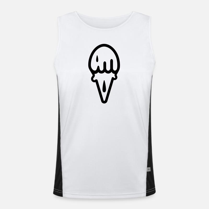 Eis Funktionelles Kontrast-Tank Top für Männer 