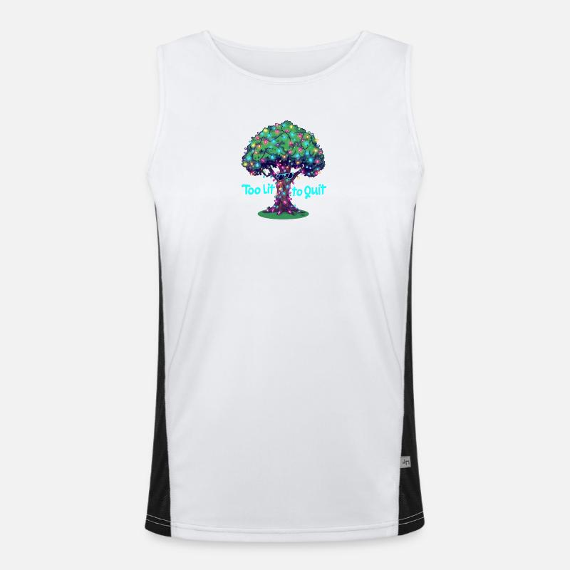 Zu beleuchtet, um Light Tree zu verlassen Funktionelles Kontrast-Tank Top für Männer 