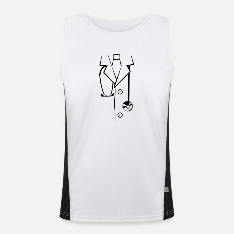 Blouse du Médecin Débardeur respirant contrasté Homme 