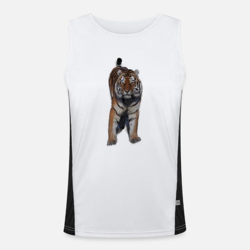 Tiger Men's Functional Contrast Tank Top 