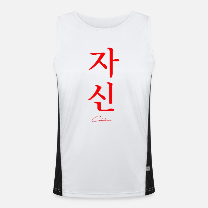 Coréen Débardeur respirant contrasté Homme 