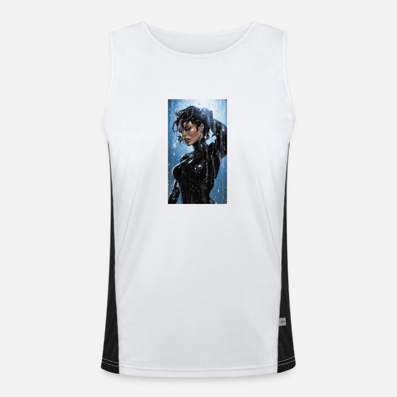 Duschen Funktionelles Kontrast-Tank Top für Männer 