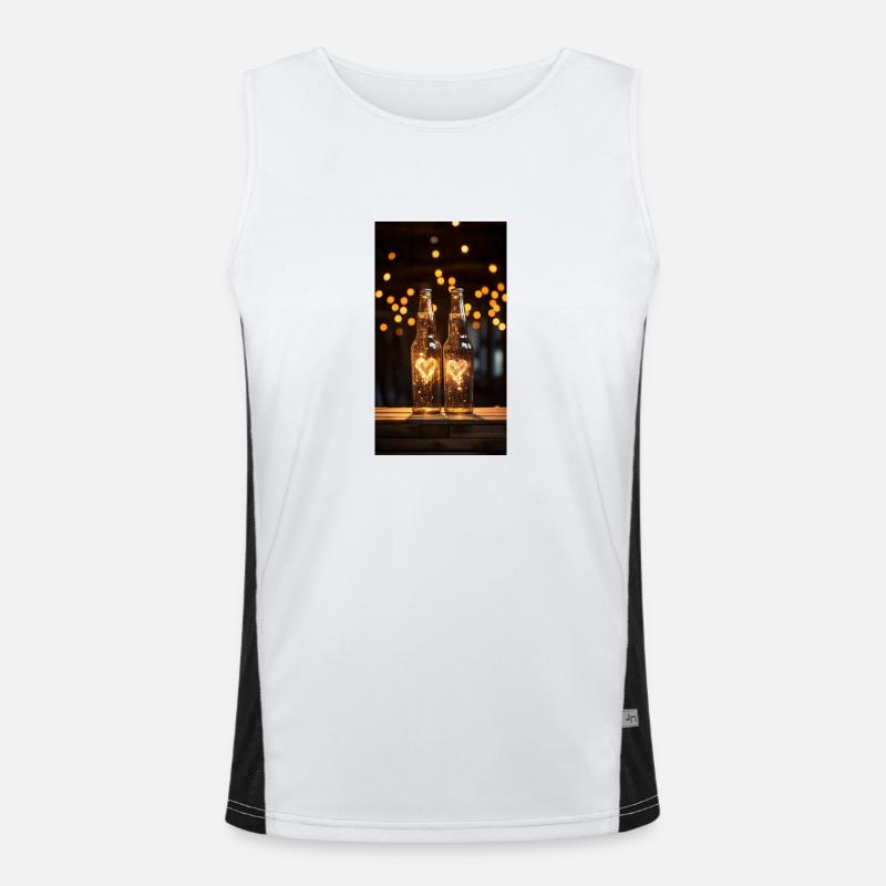 Bierliebe Funktionelles Kontrast-Tank Top für Männer 