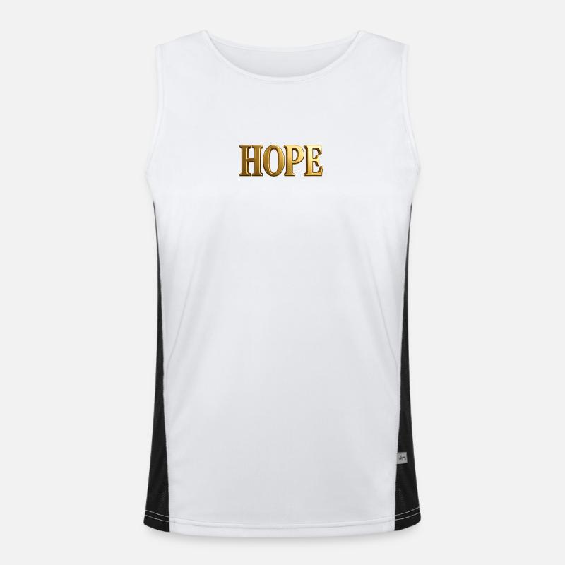 NEW -- Golden "Hope" - Classic Style. Men's Functional Contrast Tank Top 