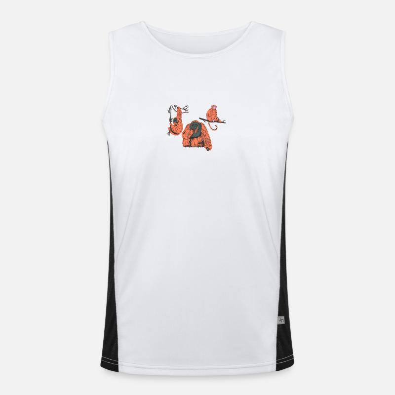 Singe Débardeur respirant contrasté Homme 