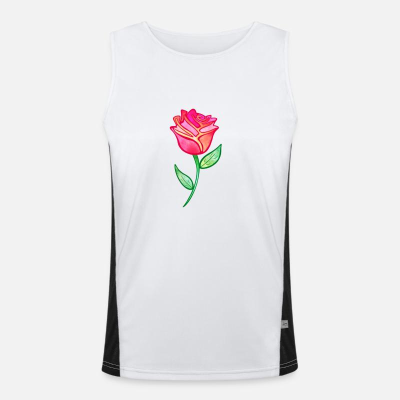 Cloudy Pink Men's Functional Contrast Tank Top 