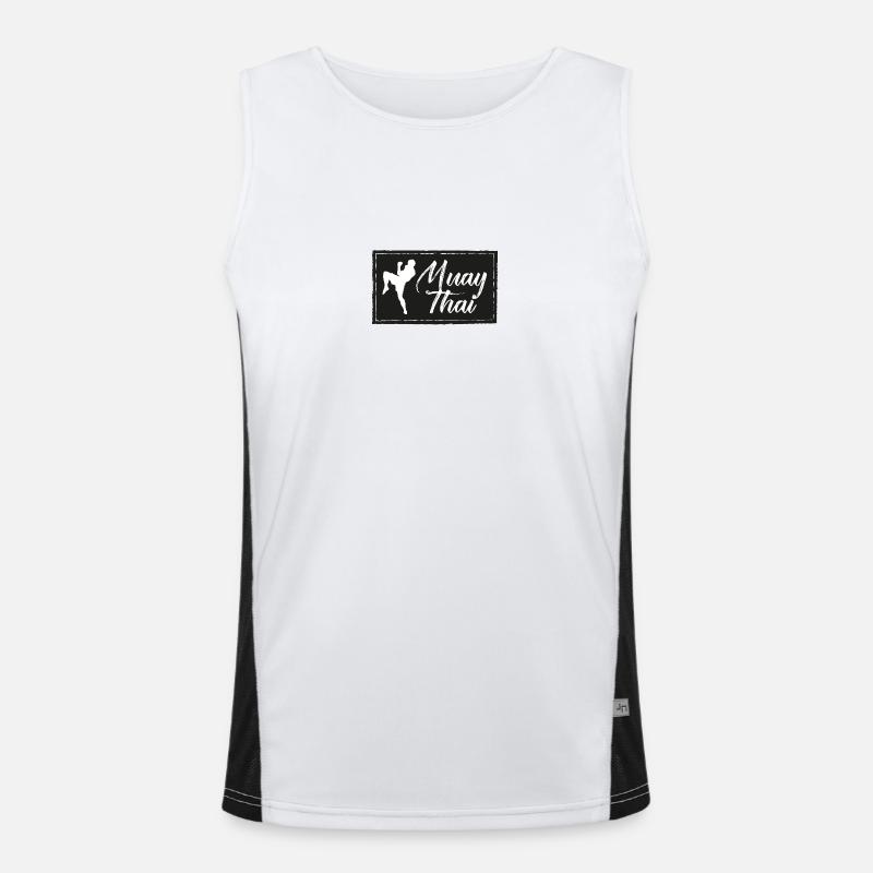 Muay Thai Patch Men's Functional Contrast Tank Top 