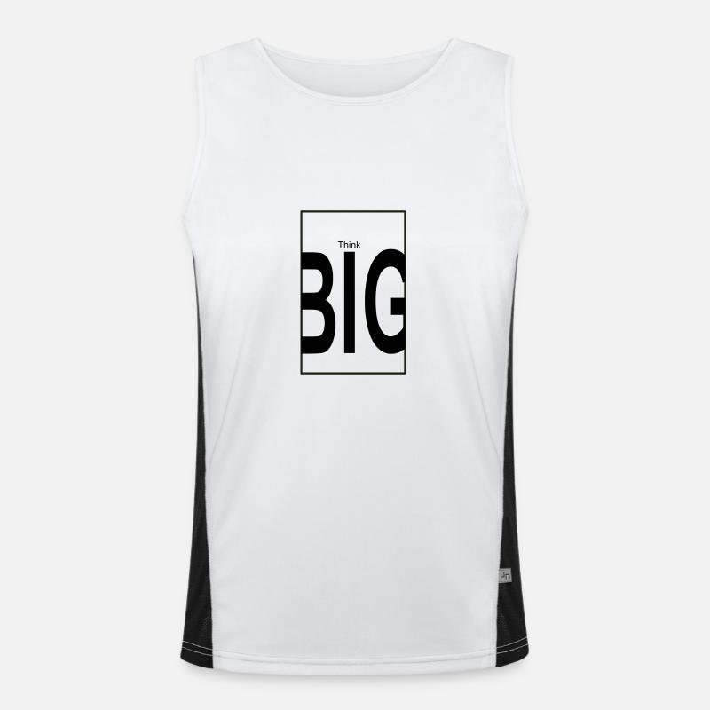 think big Men's Functional Contrast Tank Top 