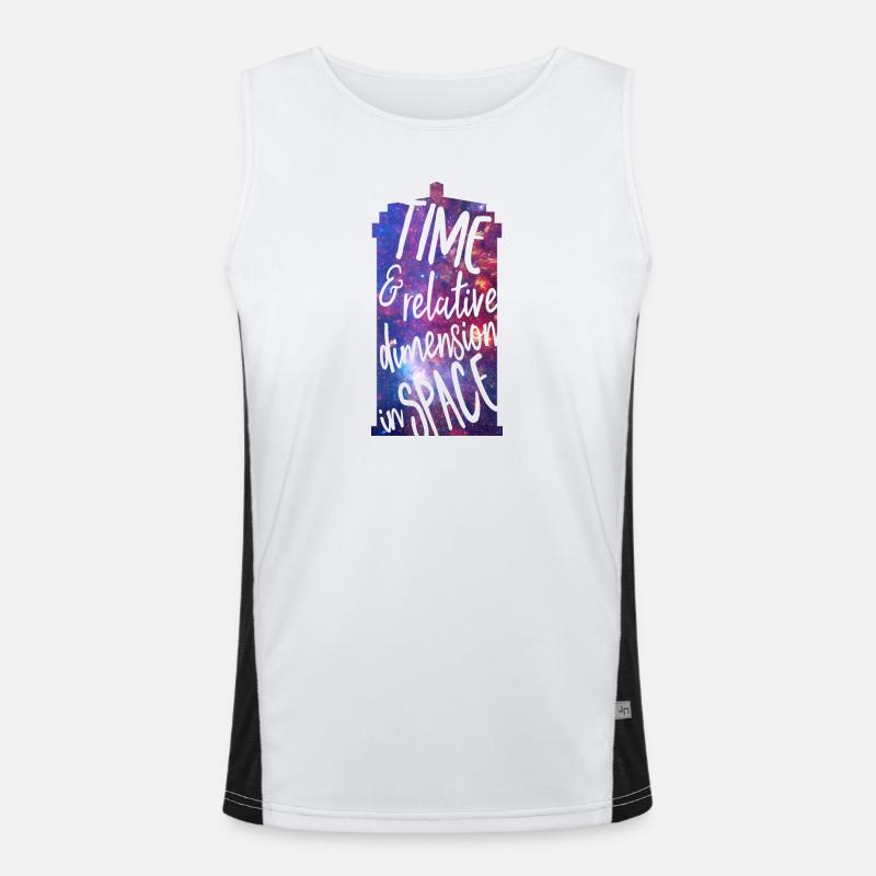 Time and Relative Dimension in Space Men's Functional Contrast Tank Top 