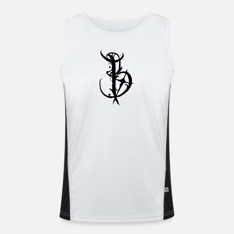 B Men's Functional Contrast Tank Top 
