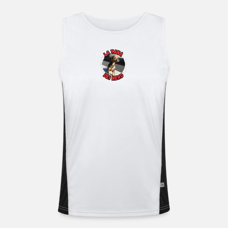 Die Nerdhöhle Funktionelles Kontrast-Tank Top für Männer 