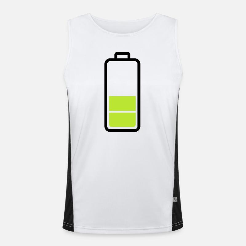 low battery Men's Functional Contrast Tank Top 