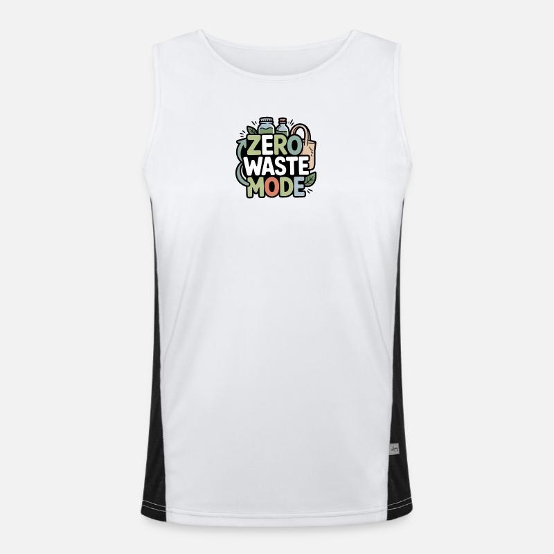 zero-waste-mode Funktionelles Kontrast-Tank Top für Männer 