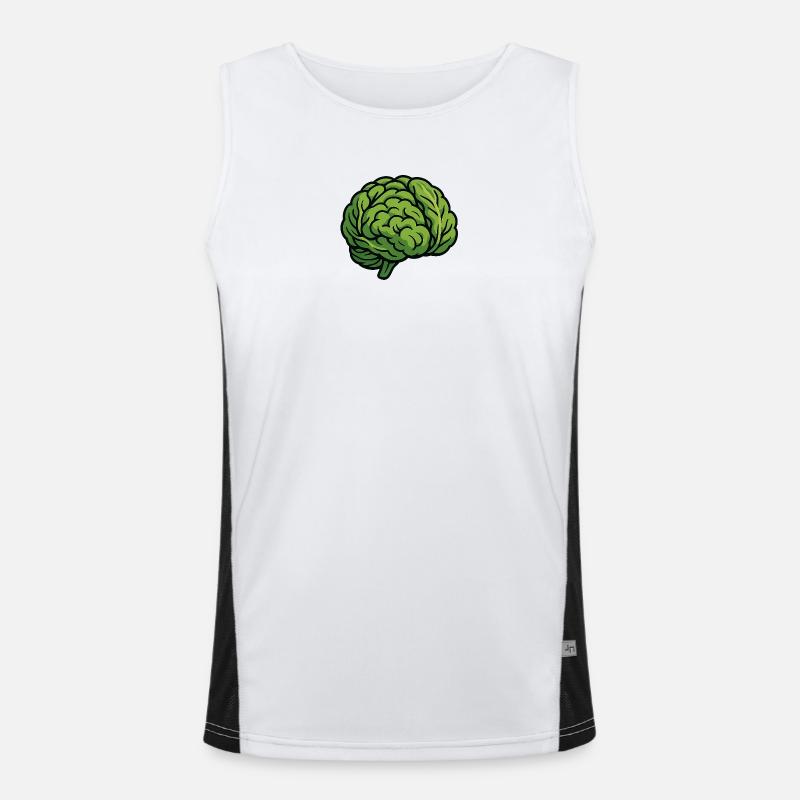 Lettuce Brain Men's Functional Contrast Tank Top 