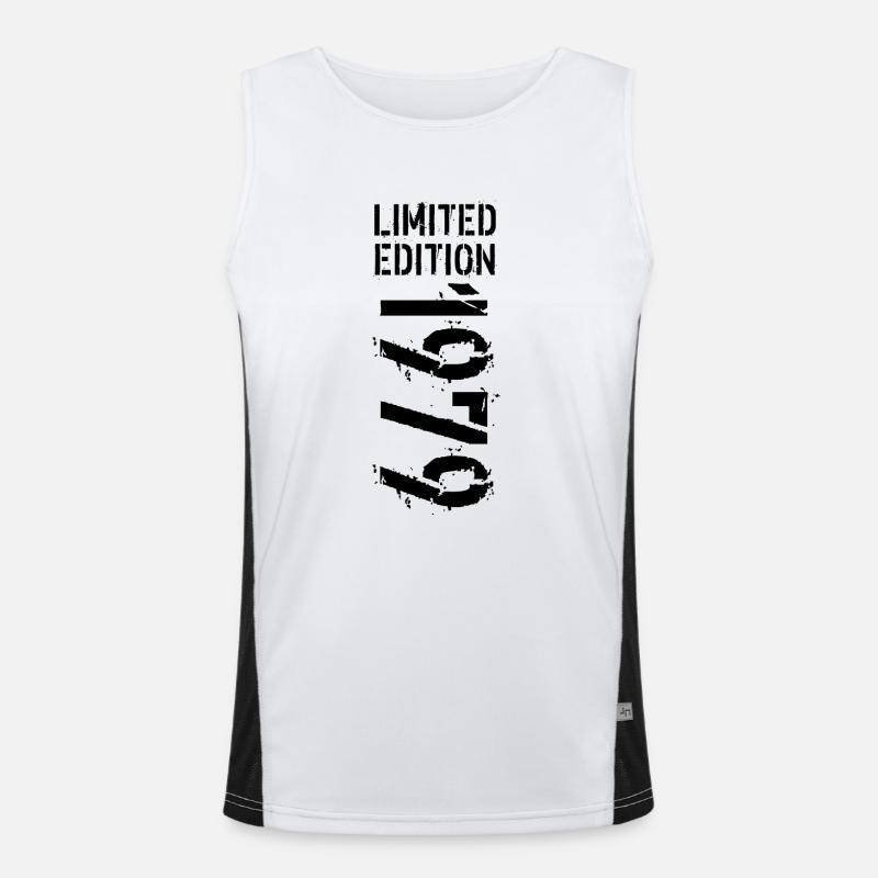 LIMITIERTE EDITION 1979 SCHWARZ Funktionelles Kontrast-Tank Top für Männer 