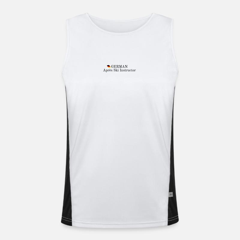 German Apres Ski Instructor Funktionelles Kontrast-Tank Top für Männer 