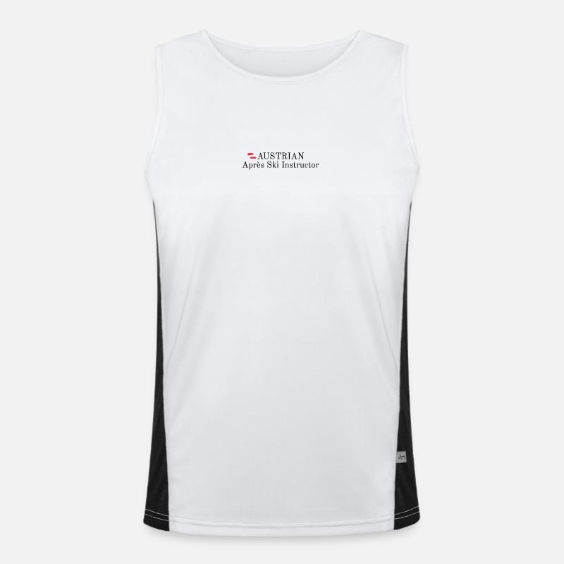 Austrian Apres Ski Instructor Funktionelles Kontrast-Tank Top für Männer 
