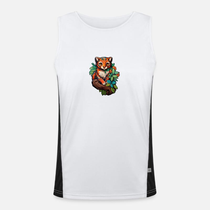 Viney Samtkralle Funktionelles Kontrast-Tank Top für Männer 