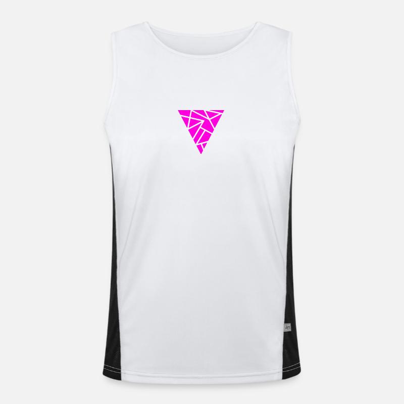 Muster pink Funktionelles Kontrast-Tank Top für Männer 