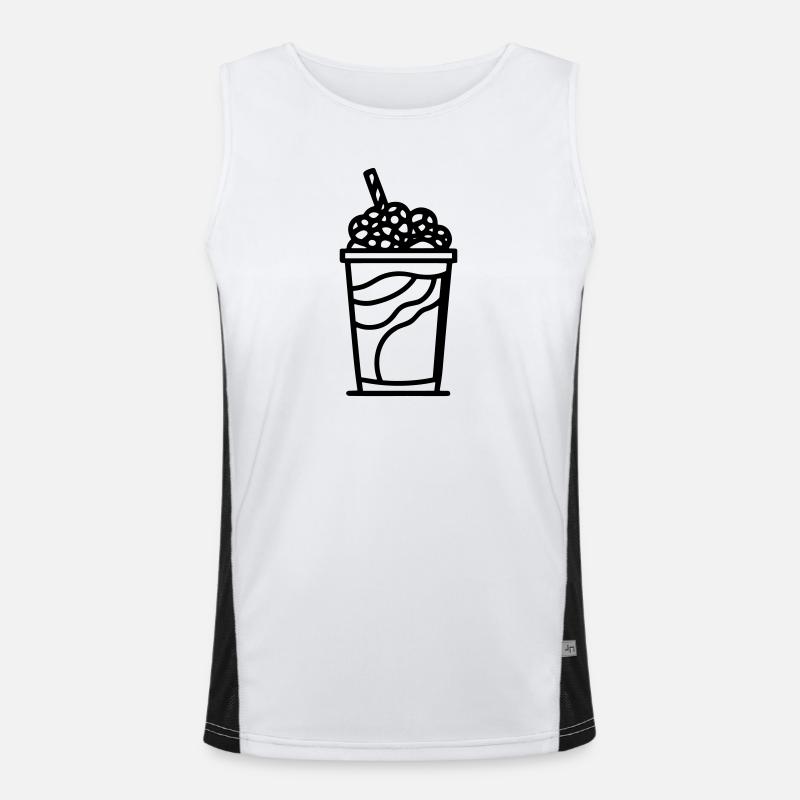 Milchshake Funktionelles Kontrast-Tank Top für Männer 