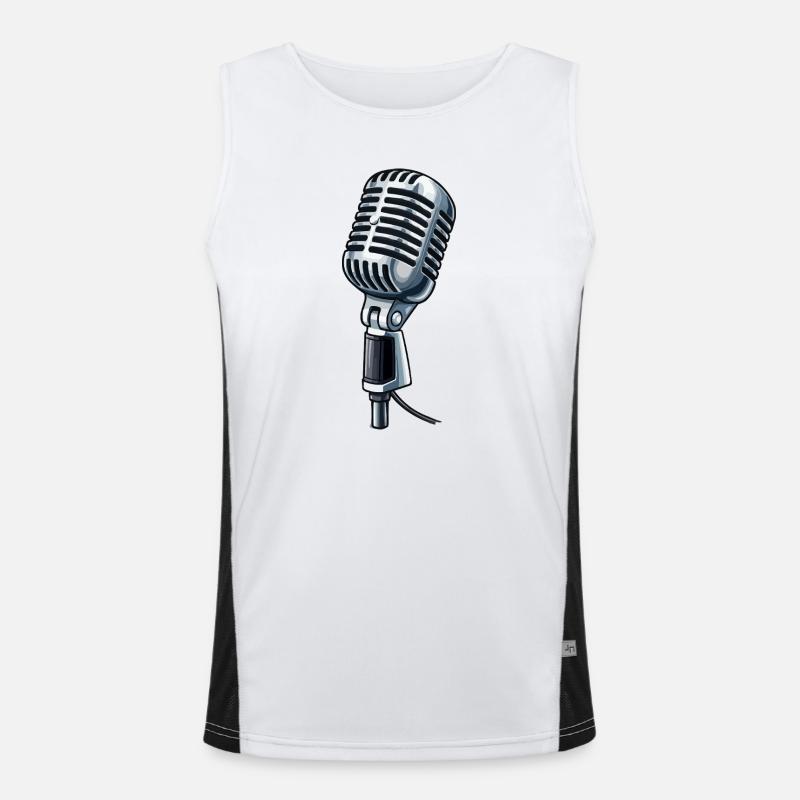 Graphique micro vintage Débardeur respirant contrasté Homme 