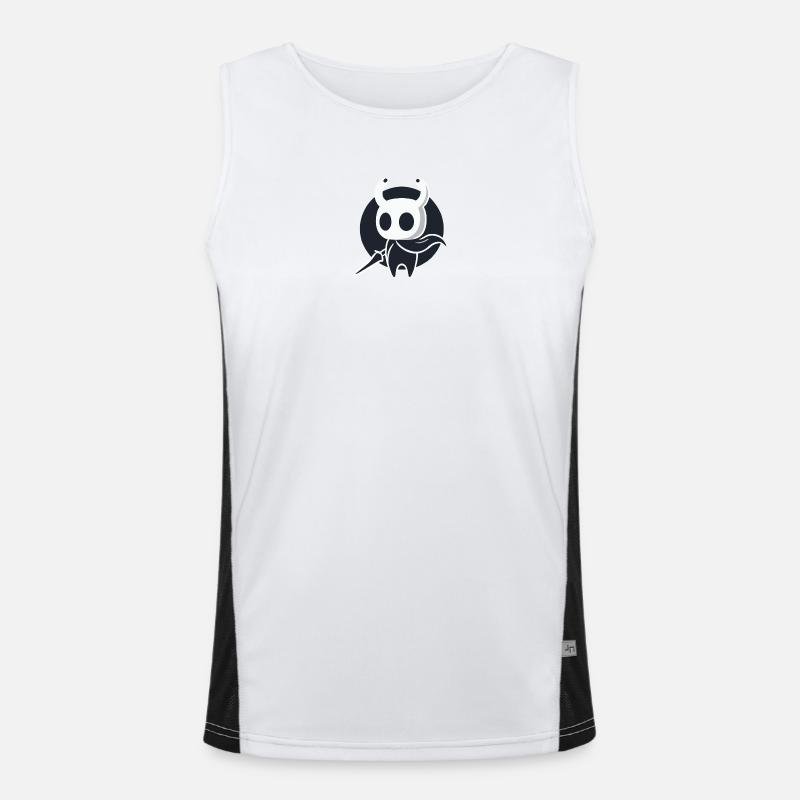 Hollow Knight - Men's Functional Contrast Tank Top  - white/black