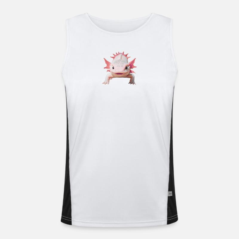 Happy Axolotl Men's Functional Contrast Tank Top 