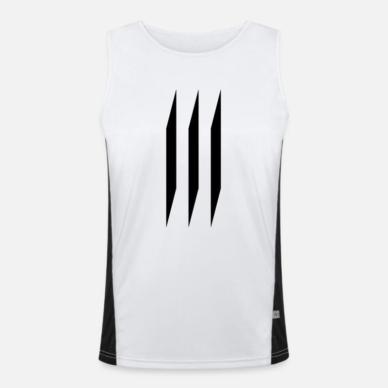 3 Funktionelles Kontrast-Tank Top für Männer 