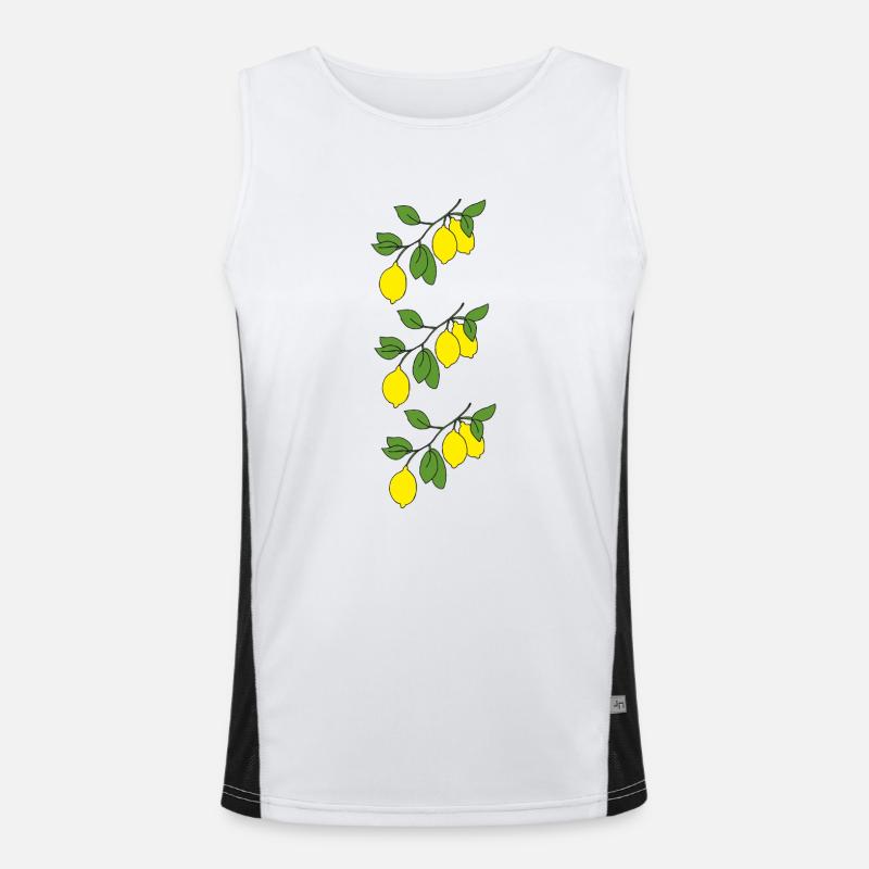 Lemon Sprigs Triple Men's Functional Contrast Tank Top 