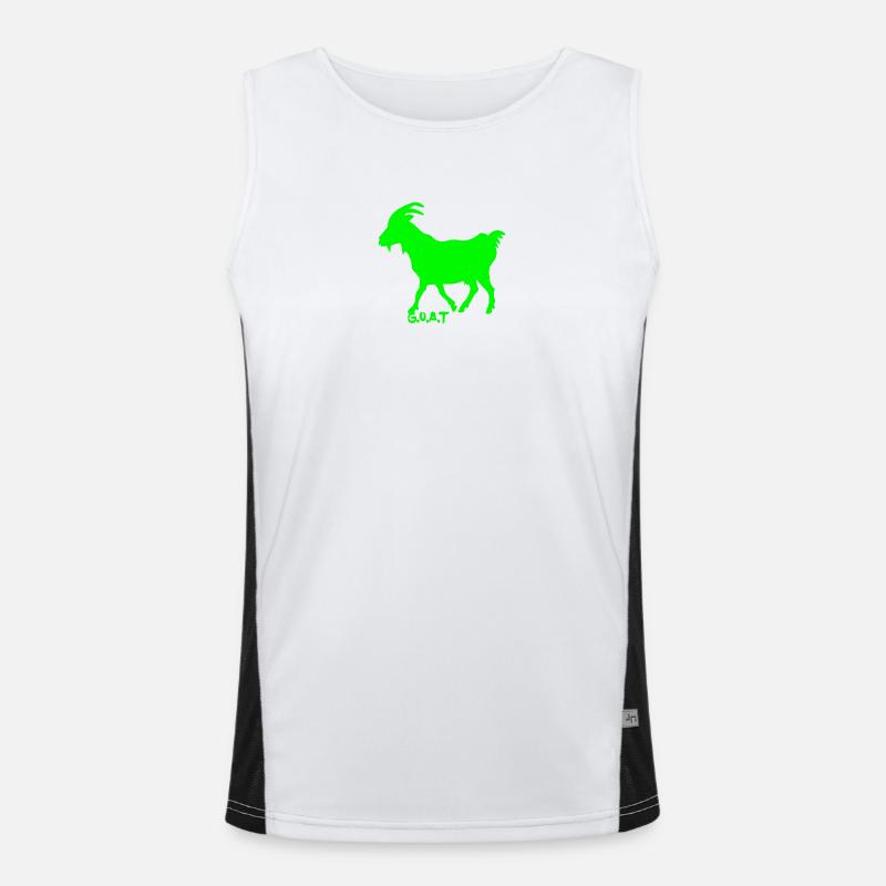 Chèvre vert fluo Débardeur respirant contrasté Homme 