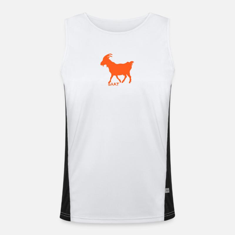 Chèvre G.O.A.T. ORANGE Débardeur respirant contrasté Homme 