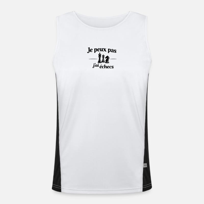 I Can't, I Have Chess – Humor, Strategy & Play Men's Functional Contrast Tank Top 