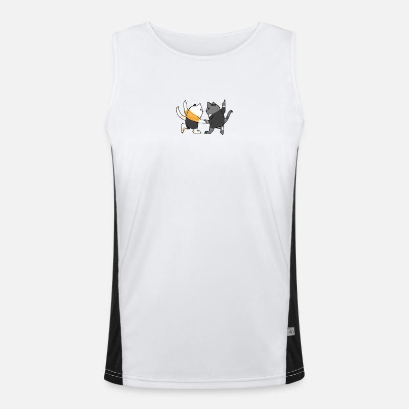 Chats dansants Débardeur respirant contrasté Homme 