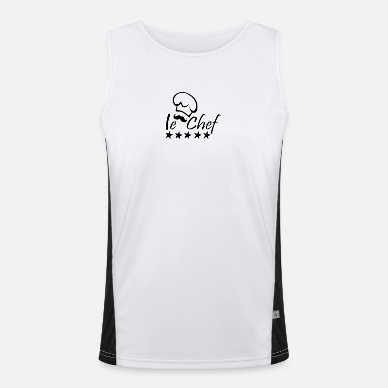 Le Chef Men's Functional Contrast Tank Top 