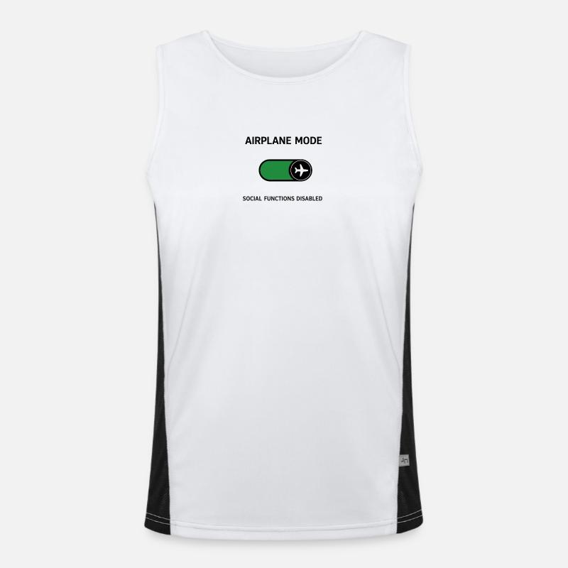 AIRPLANE MODE | Social Functions Disabled  Funktionelles Kontrast-Tank Top für Männer 