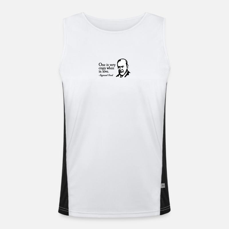 Sigmund Freud Sprüch One Junggesellenabschied JGA Funktionelles Kontrast-Tank Top für Männer 