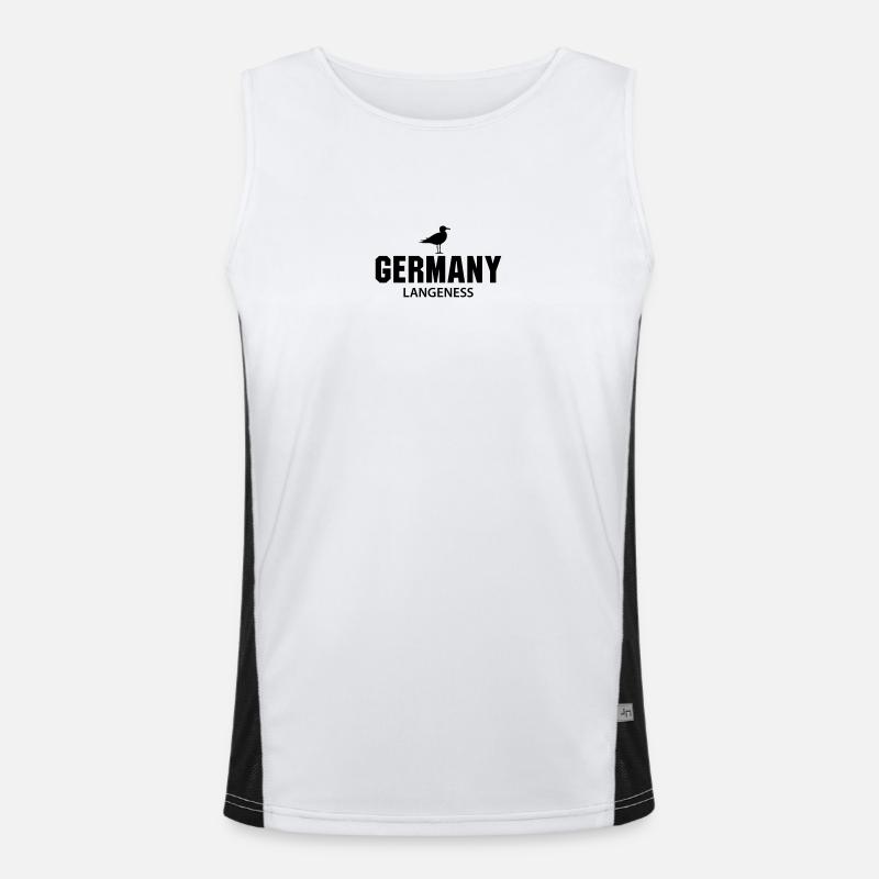 Langeness GERMANY Funktionelles Kontrast-Tank Top für Männer 
