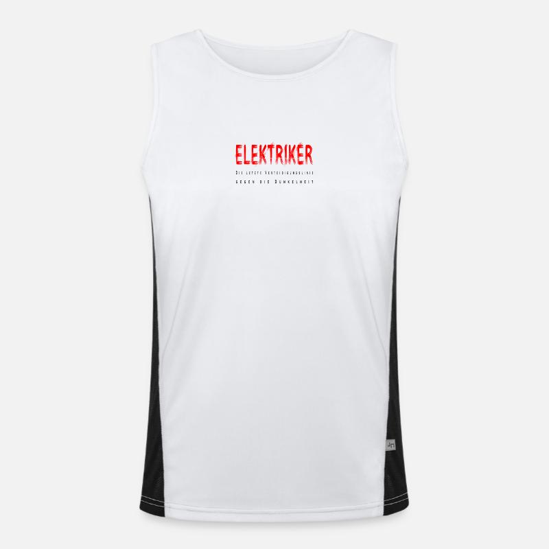 Elektriker Handwerker Design Funktionelles Kontrast-Tank Top für Männer 