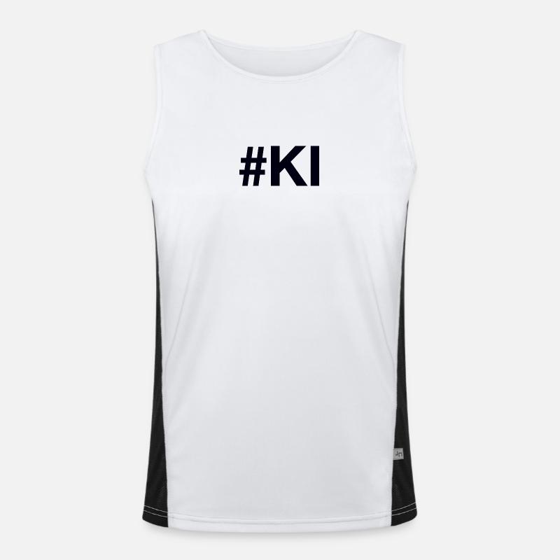 KI künstliche Intelligenz Artificial Intelligence Funktionelles Kontrast-Tank Top für Männer 