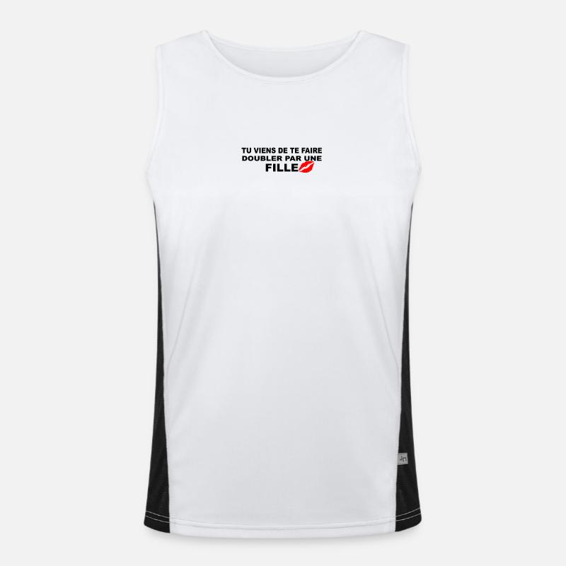 Aufkleber Funktionelles Kontrast-Tank Top für Männer 