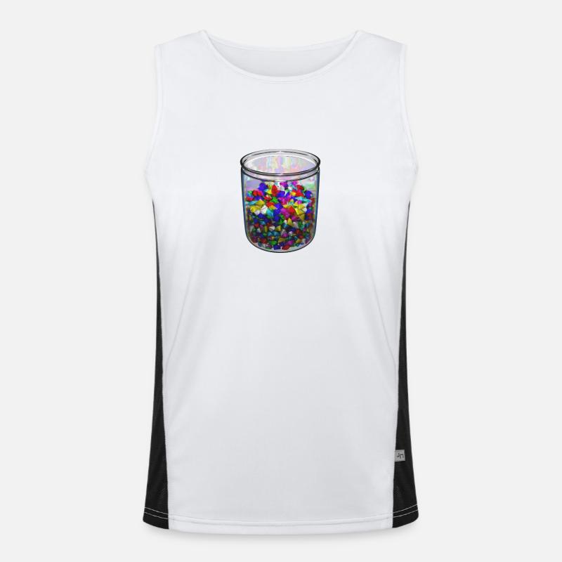 Gemstone Pot Men's Functional Contrast Tank Top 