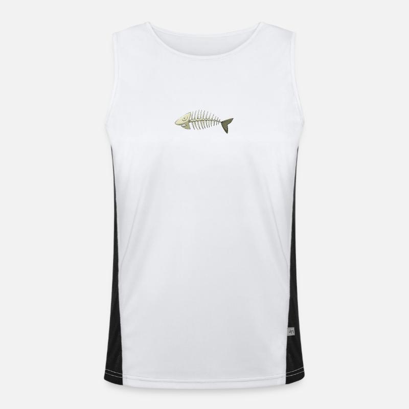 arête de poisson Débardeur respirant contrasté Homme 